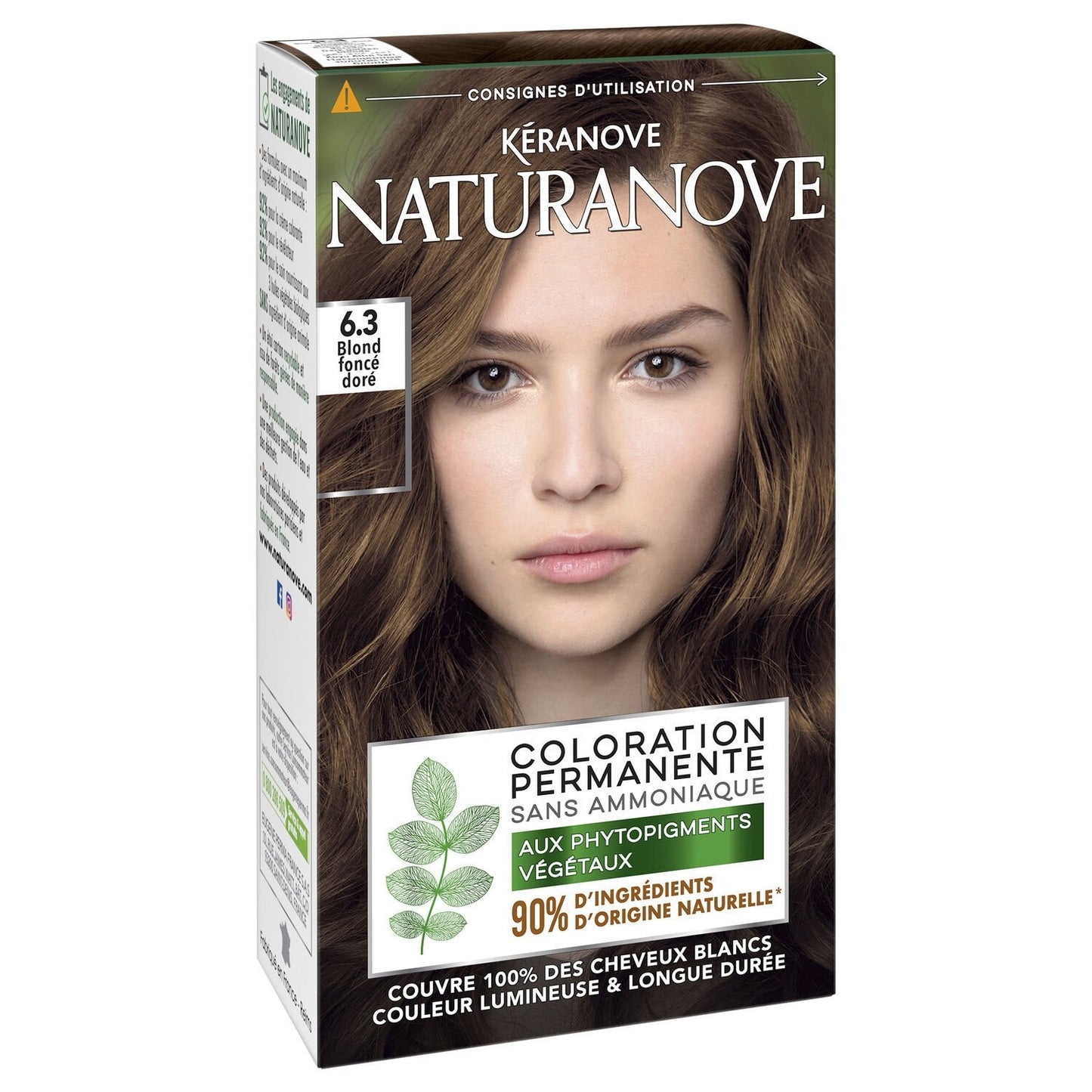 Naturanove Permanent Coloration Dark Golden Blonde 6.3 KERANOVE