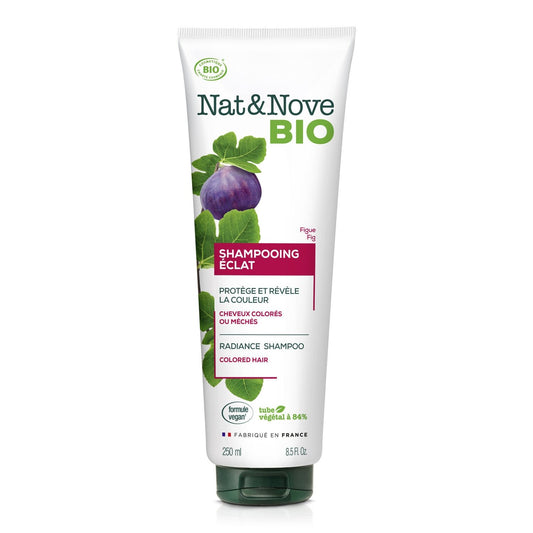 Shampoing Éclat Cheveux Colorés Ou Méchés Figue Bio NAT&NOVE BIO le tube de 250mL
