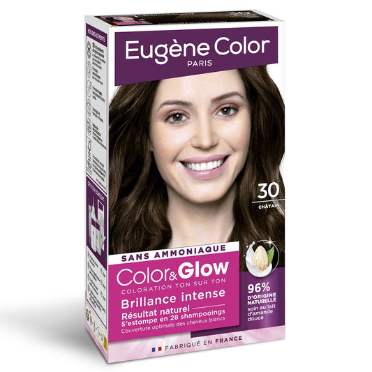 EUGENE COLOR Coloration 30 Chestnut Ammonia-Free Intense Shine Color&amp;glow