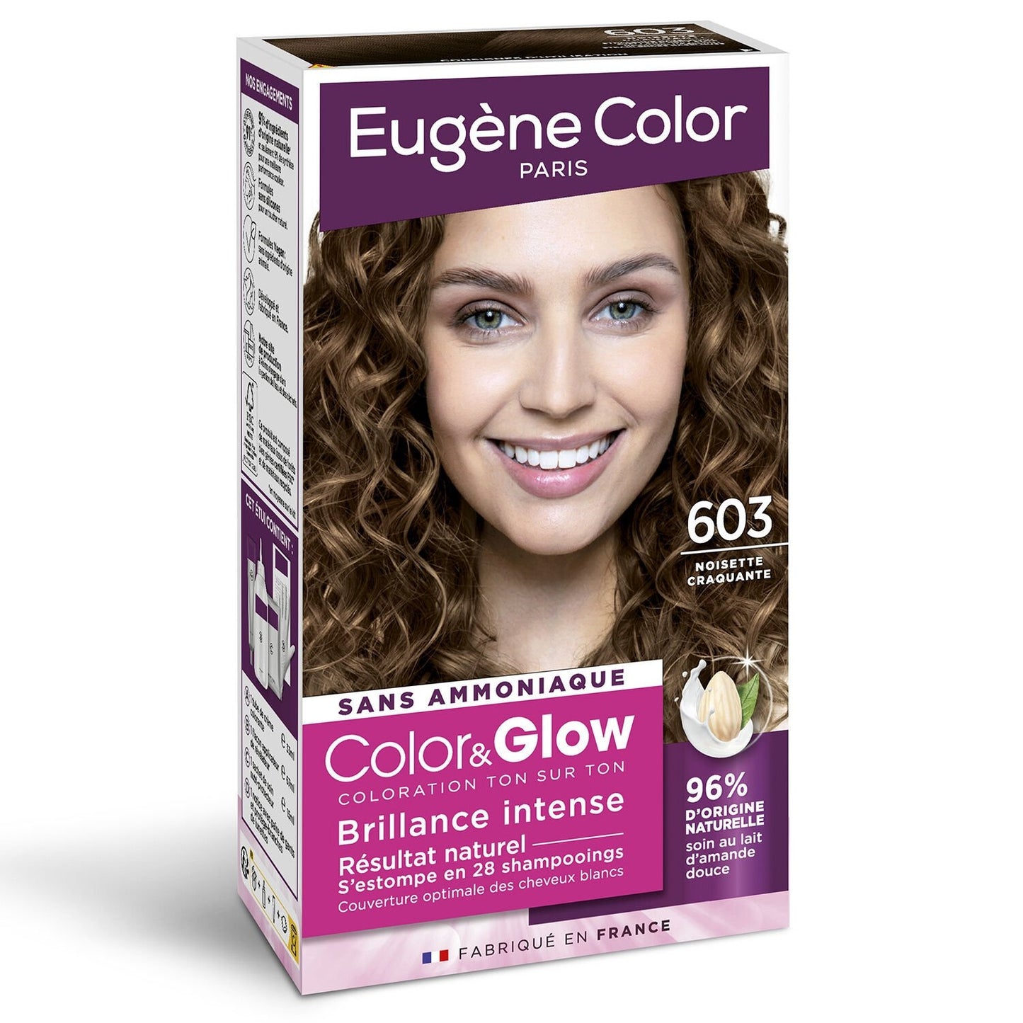 EUGENE COLOR 603 Crunchy Hazelnut Ammonia-Free Intense Shine Color&amp;glow