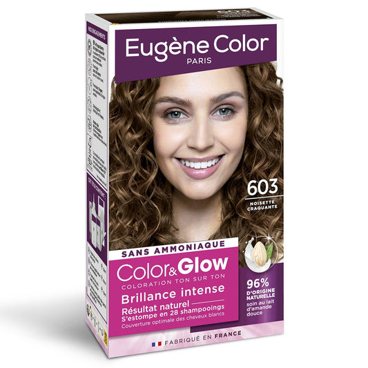 EUGENE COLOR 603 Crunchy Hazelnut Ammonia-Free Intense Shine Color&amp;glow