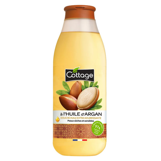 Gel Douche Nourrissant Huile d'Argan COTTAGE le flacon de 560mL