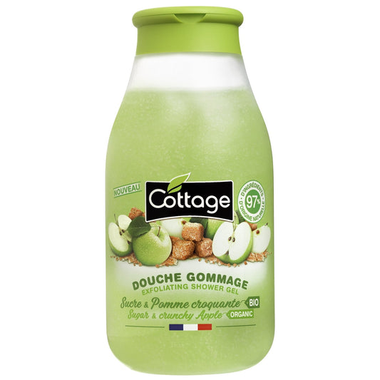 Organic COTTAGE Sugar and Crunchy Apple Scrub Shower Gel