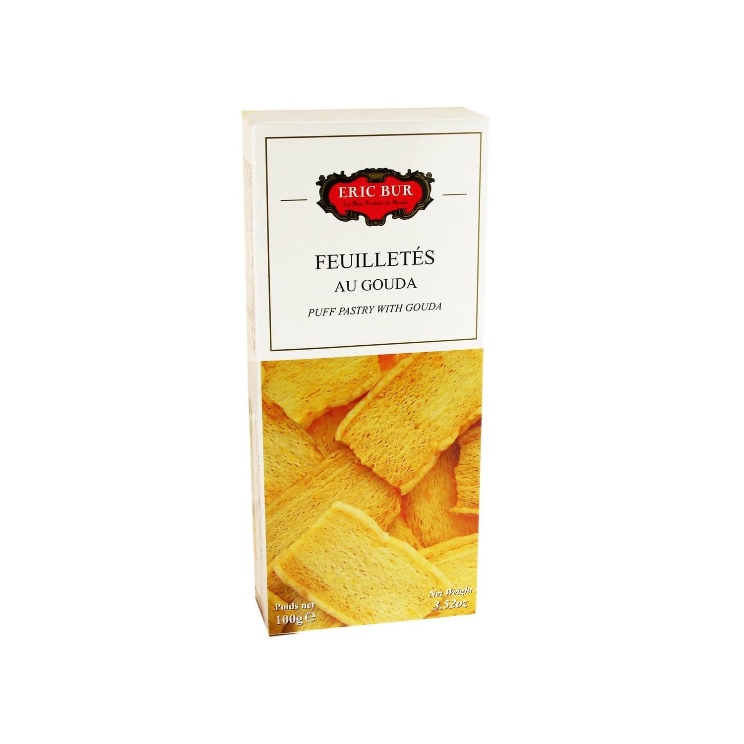 Biscuits Apéritifs Feuilletés au Gouda ERIC BUR 