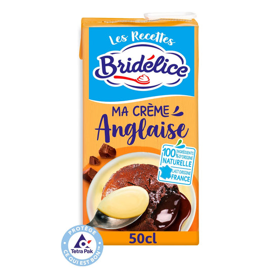 Crème Anglaise UHT BRIDELICE la brique de 50cL