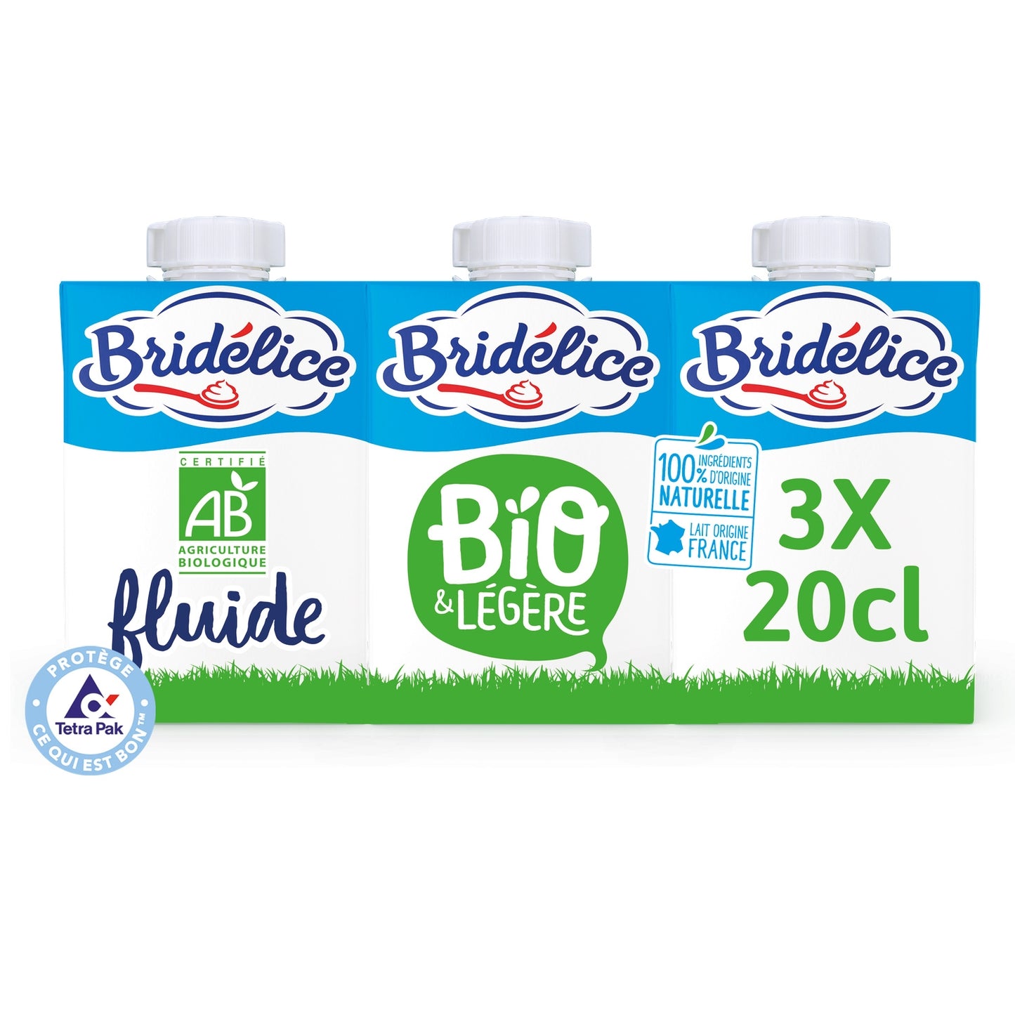 Crème Fluide Bio Légère 15% Mat.Gr. BRIDELICE 
