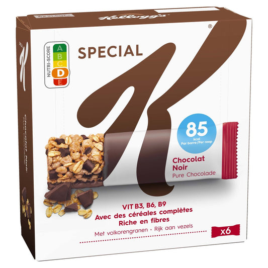 Barres de Céréales Spécial K Chocolat KELLOGG'S les 6 barres de 21,5g