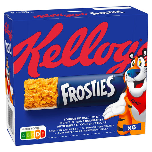 Barres Céréales Frosties Céréales au Lait KELLOGG'S les 6 barres de 25g