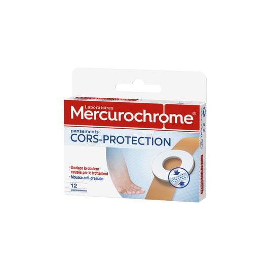 Pansements Cors-Protection MERCUROCHROME la boite de 12