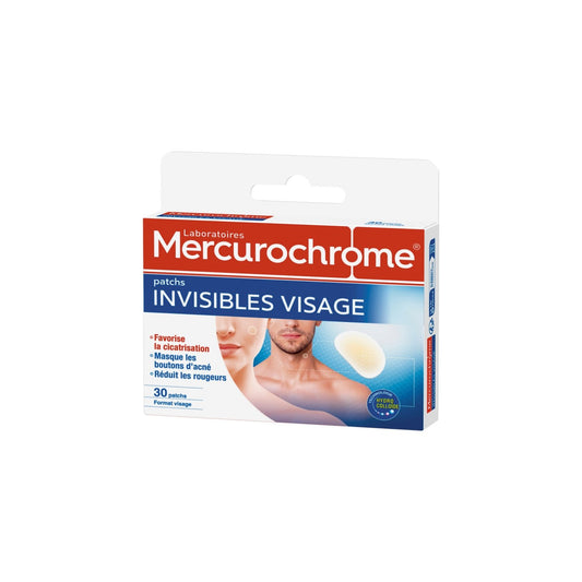 Patch Visage Technologie Hydrocolloïde MERCUROCHROME la boîte de 30 patchs