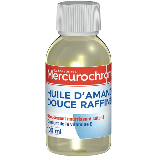 Huile Corps Adoucissante et Nourrissante Vitamine E MERCUROCHROME le flacon de 100 ml