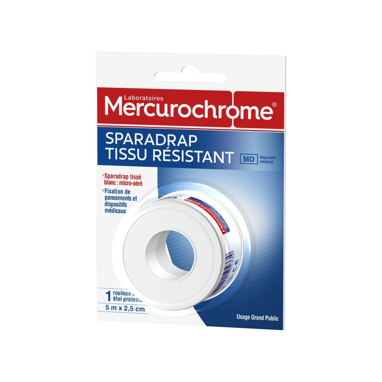 MERCUROCHROME White Micro-Aerated Woven Resistant Fabric Tape