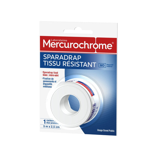 MERCUROCHROME White Micro-Aerated Woven Resistant Fabric Tape