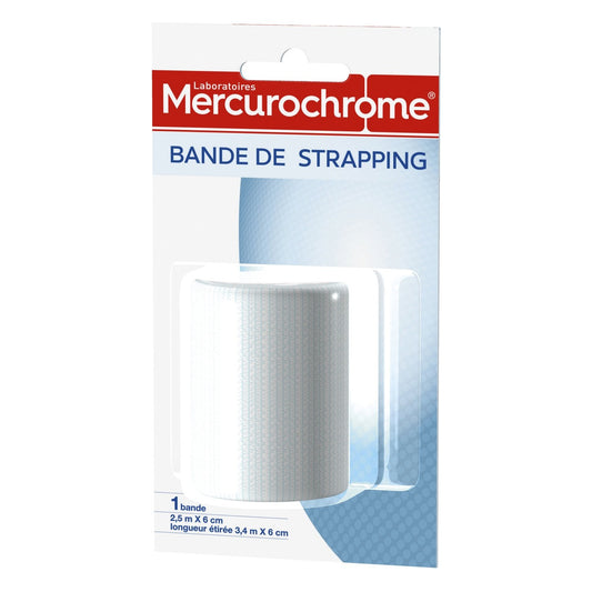 Bande Strapping Maintien Articulaire Flexible MERCUROCHROME la bande