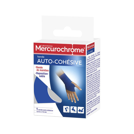Bande Auto-Cohésive 7, 5 Cm MERCUROCHROME la bobine de 4,5m