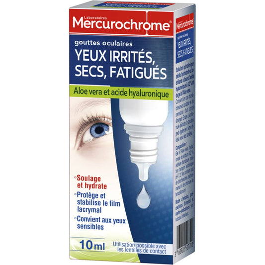 Gouttes Yeux 3 en 1 MERCUROCHROME le flacon de 10mL