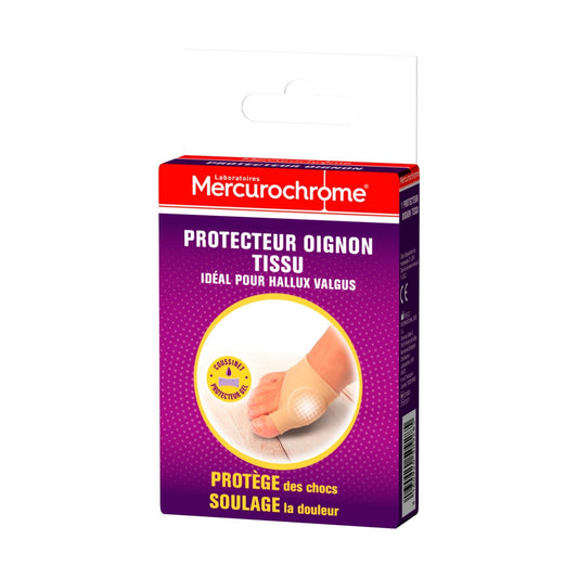 Protecteur Oignon Hallux Valgus Tissu MERCUROCHROME la boîte