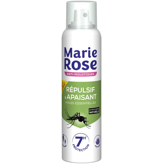Anti-Moustiques Aérosol Répulsif et Apaisant Protection 7h Huiles Essentielles MARIE ROSE le spray de 150mL