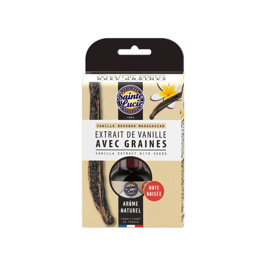 Extrait de Vanille Bourbon avec Graines SAINTE LUCIE la boite de 26,6g