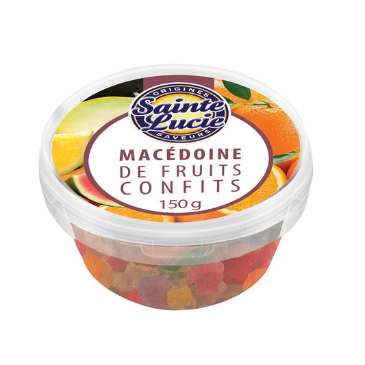Fruits Confits Macédoines SAINTE LUCIE la boite de 150g