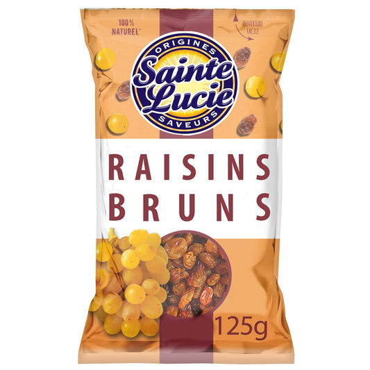 Raisins Bruns Sultanine SAINTE LUCIE le sachet de 125 g