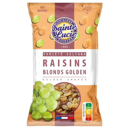 Raisins Blonds Golden SAINTE LUCIE le sachet de 125 g