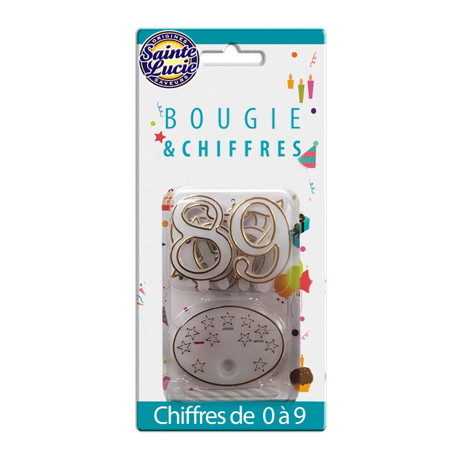 Bougie & chiffres SAINTE LUCIE 