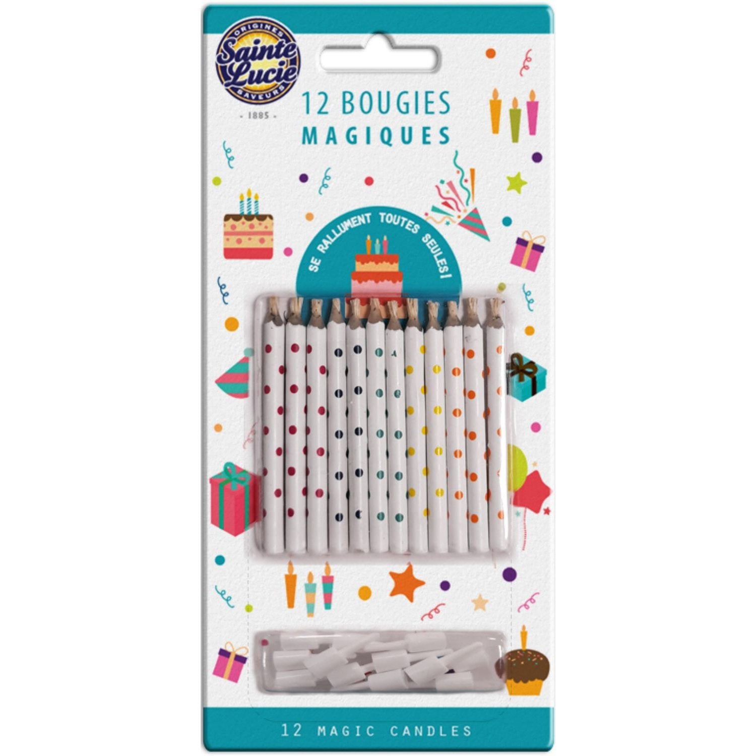 Bougies Magiques SAINTE LUCIE le paquet de 12 bougies