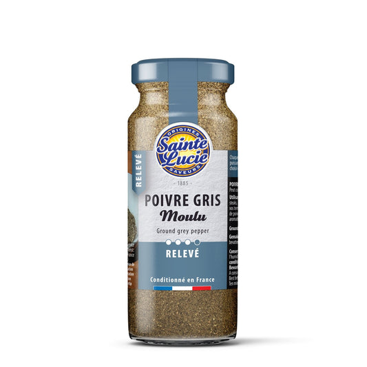 Poivre Gris Moulu SAINTE LUCIE le flacon de 50g