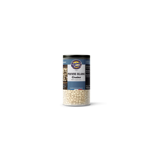 Poivre Blanc Grains SAINTE LUCIE le pot de 100 g