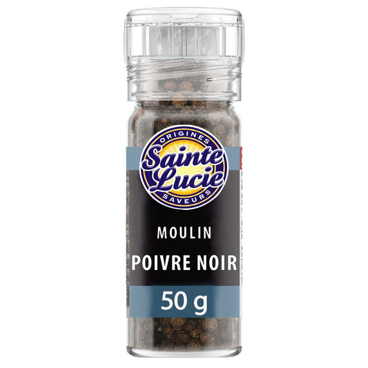 Poivre Noir SAINTE LUCIE le flacon de 50 g