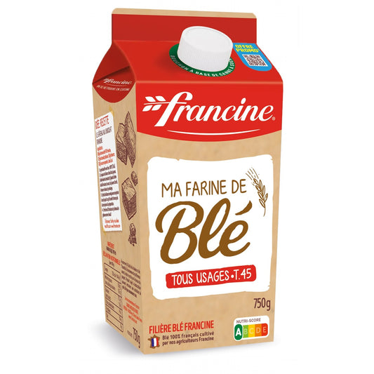 Farine de Blé T45 FRANCINE le paquet de 750g