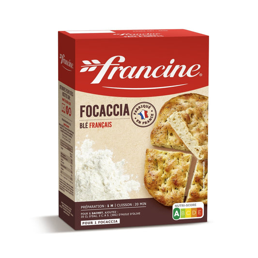 Préparation pour Focaccia FRANCINE la boite de 510g