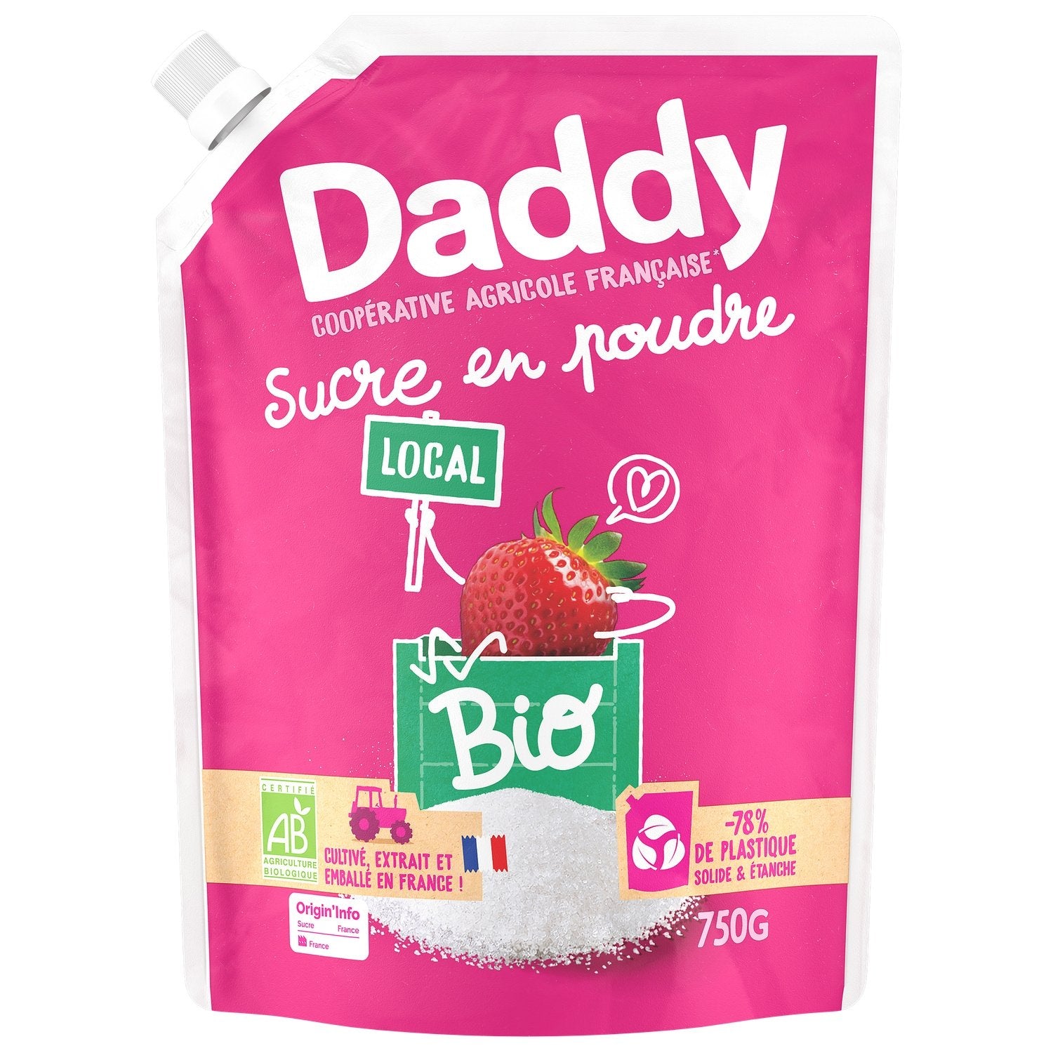 Sucre Poudre Betterave Bio DADDY le paquet de 750g