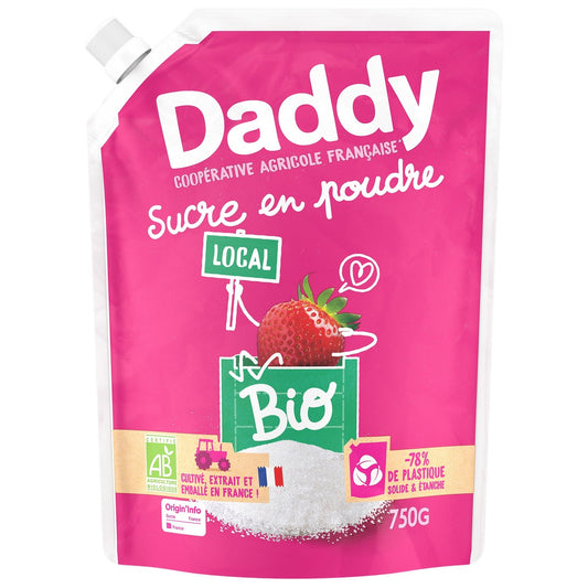 Sucre Poudre Betterave Bio DADDY le paquet de 750g