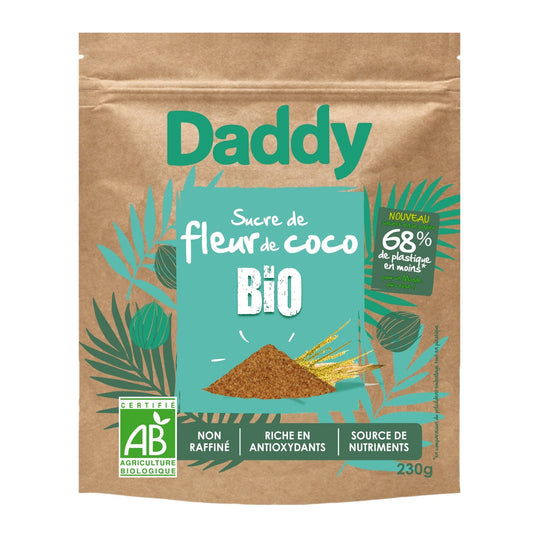 Sucre de Fleur de Coco Bio DADDY le sachet de 230g