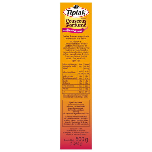 TIPIAK Mild Spiced Couscous Grains