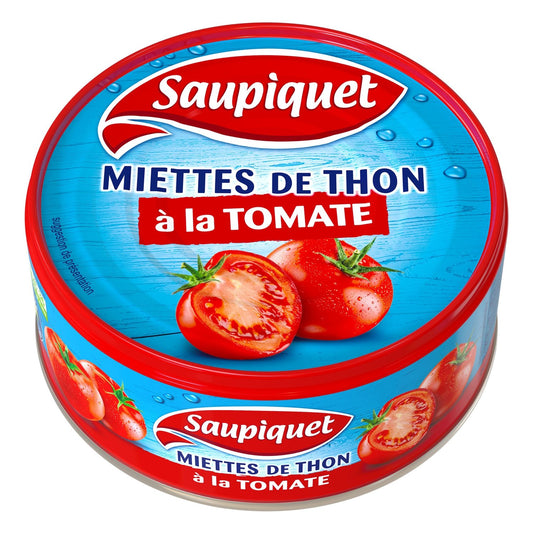 Miettes de Thon à la Tomate SAUPIQUET la boite de 104 g net égoutté