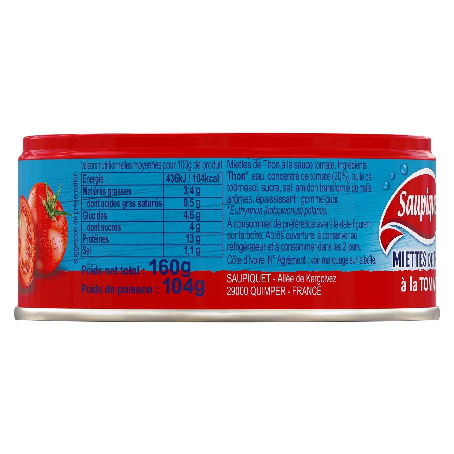 SAUPIQUET Thunfischbrösel mit Tomaten