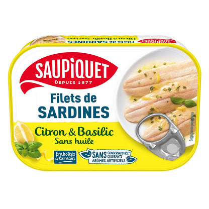 Boneless Lemon-Basil Sardine Fillets SAUPIQUET