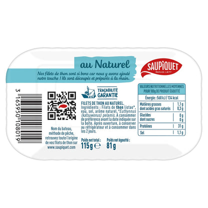 SAUPIQUET Thunfischfilets in Naturzustand