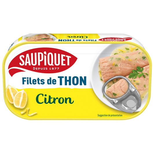 Thon Filets au Citron SAUPIQUET la boite de 115 g
