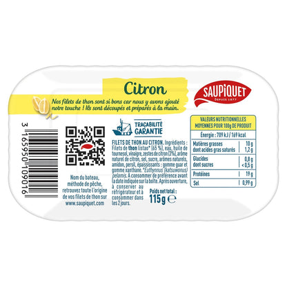 Thunfischfilets mit Zitrone SAUPIQUET