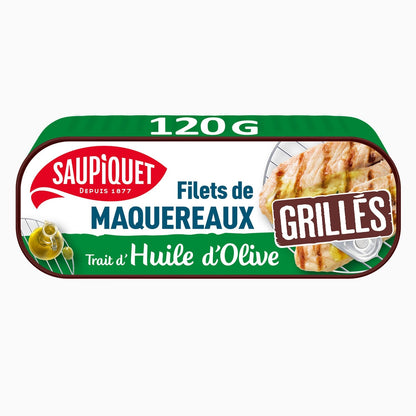 Grilled Mackerel Fillets in SAUPIQUET Olive Oil