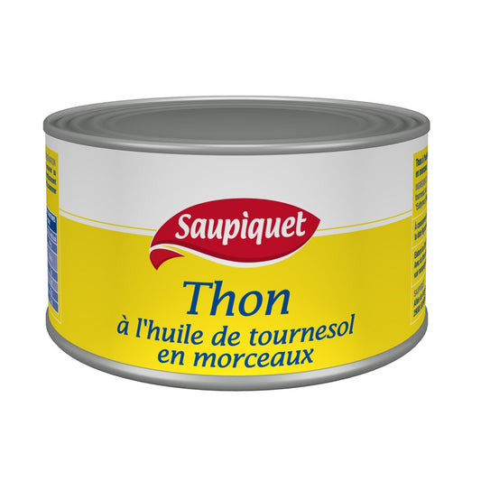Thon en Morceau à l'Huile SAUPIQUET la boite de 400g