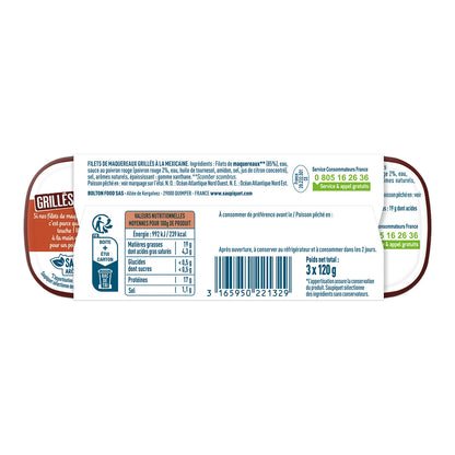 Gegrillte Makrele nach mexikanischer Art SAUPIQUET