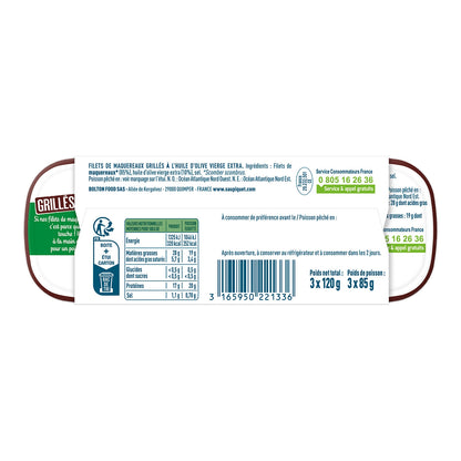 Gegrillte Makrele in Olivenöl SAUPIQUET