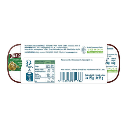 Gegrillte Makrele in Olivenöl SAUPIQUET