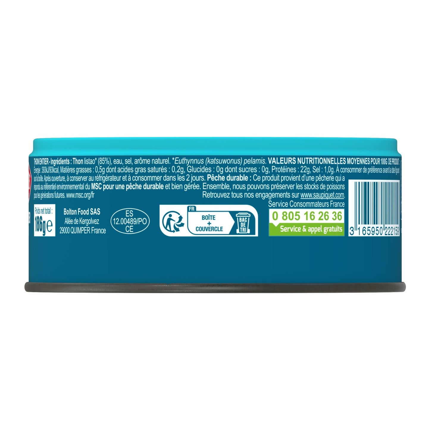 MSC SAUPIQUET Thunfisch ganz in Natur