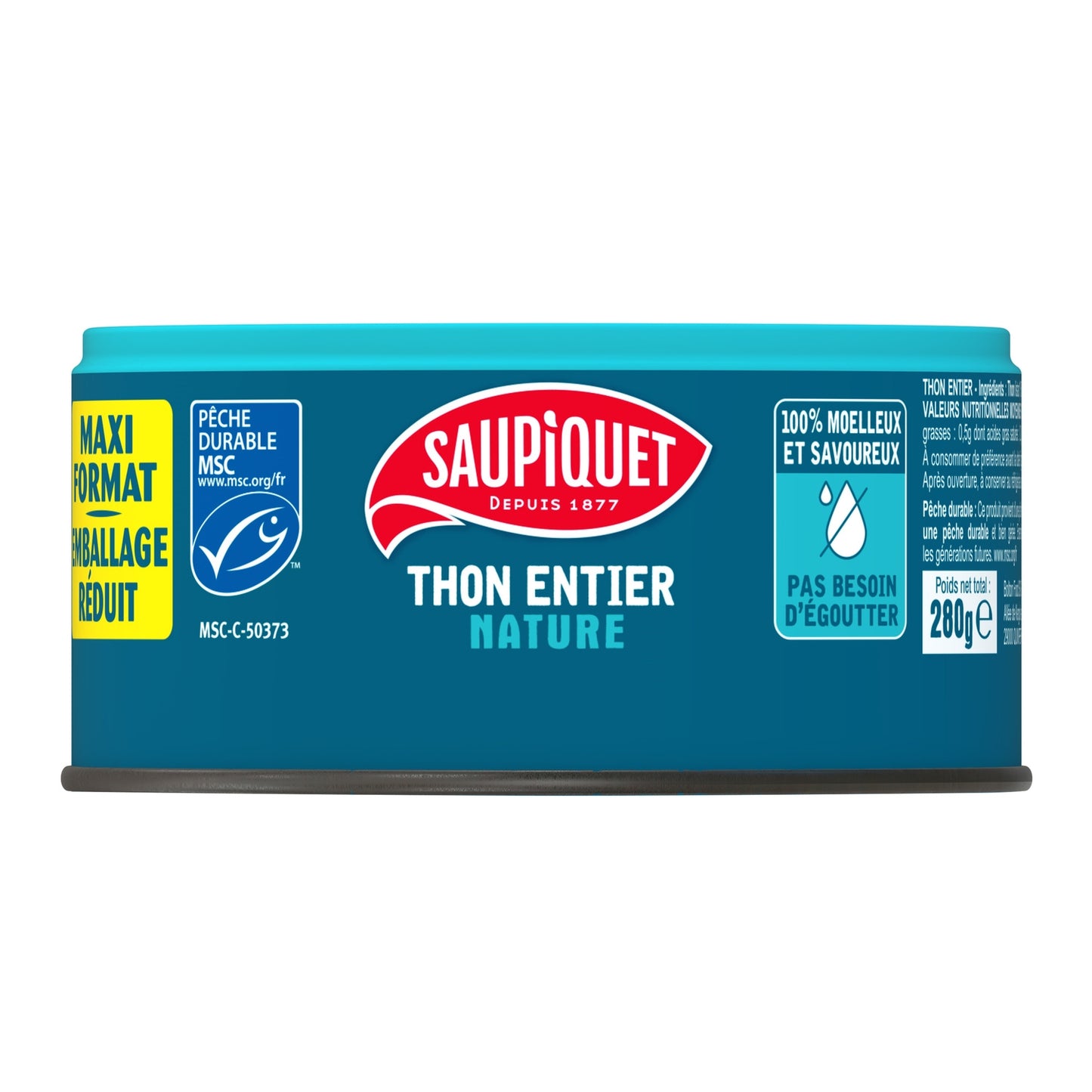 MSC SAUPIQUET Whole Tuna in Natural